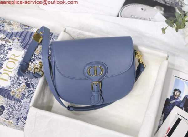 Replica Dior M9319 Medium dior Bobby bag Warm Lake Blue Calfskin 10