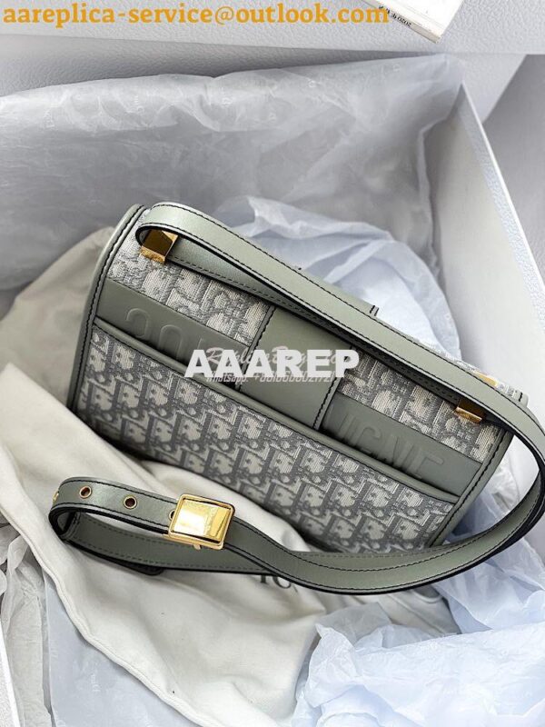 Replica Dior 30 Montaigne Oblique Jacquard Canvas Gray 10