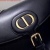 Replica Dior M9320 Large Bobby Bag Beige Box Calfskin with Blue Oblique Strap