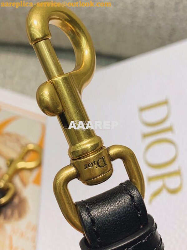 Replica Dior Adjustable Shoulder Strap 25 Black 8