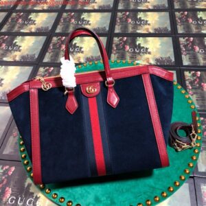 Replica Gucci 524537 Gucci Ophidia GG Medium Tote Shoulder Bag Navy blue 2