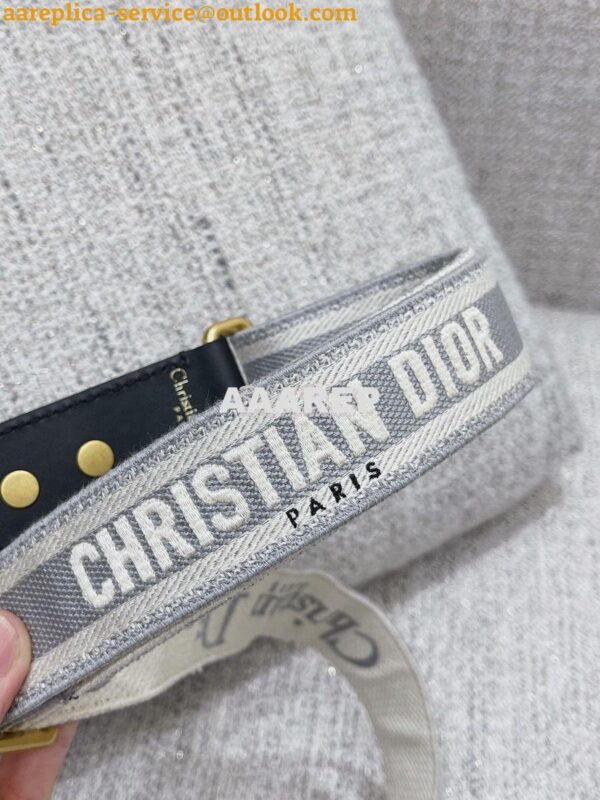 Replica Dior Adjustable Shoulder Strap 25 Grey 4