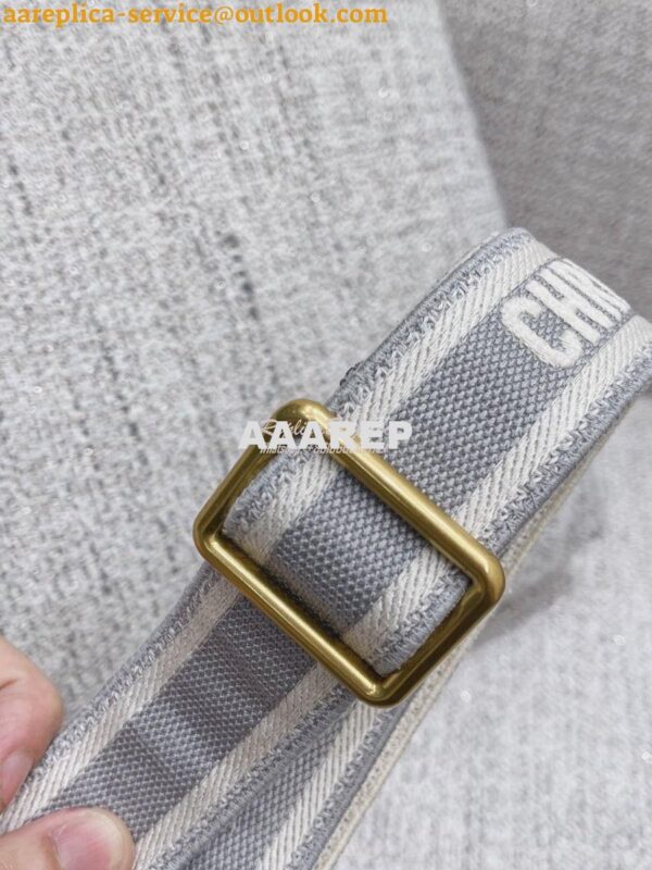 Replica Dior Adjustable Shoulder Strap 25 Grey 5