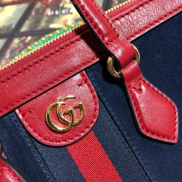 Replica Gucci 524537 Gucci Ophidia GG Medium Tote Shoulder Bag Navy blue 8