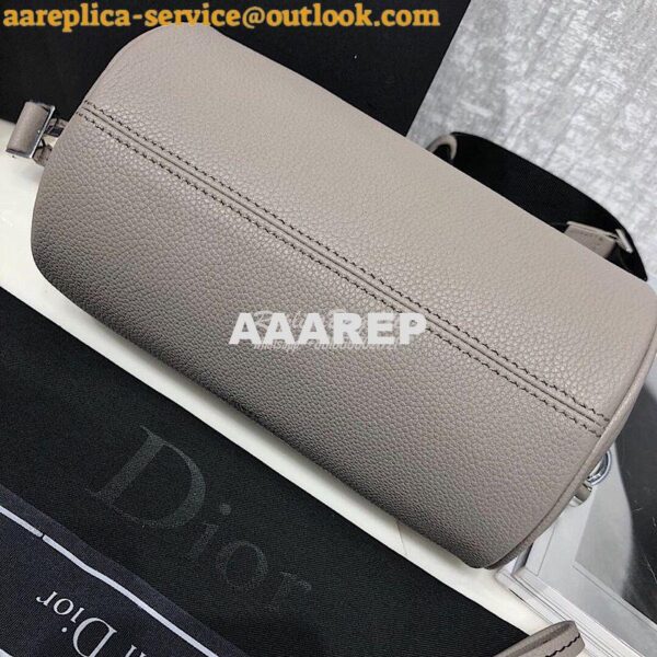 Replica Dior Beige Grained Calfskin "Roller" Pouch With "Atelier" Prin 9