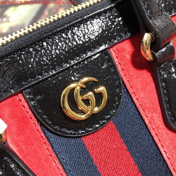 Replica Gucci 524537 Gucci Ophidia GG Medium Tote Shoulder Bag Red 8