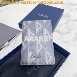 Replica Dior Bi-fold Card Holder CD Diamond Canvas 2ESCH138