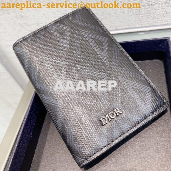 Replica Dior Bi-fold Card Holder CD Diamond Canvas 2ESCH138 15