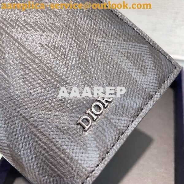 Replica Dior Bi-fold Card Holder CD Diamond Canvas 2ESCH138 17