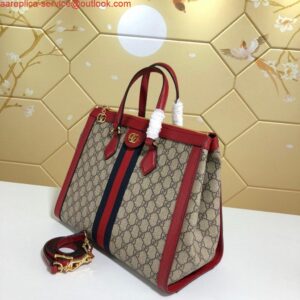 Replica Gucci 524537 Ophidia GG Medium Tote Red Bag 2