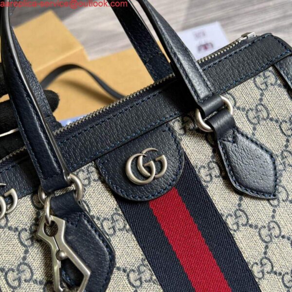 Replica Gucci 547551 Ophidia Small GG Tote Bag Beige Blue 6