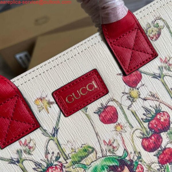 Replica Gucci 550763 Children's Fairy Print Large Tote Bag Red 7