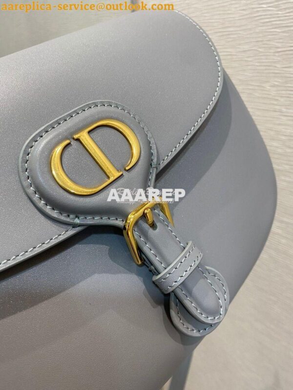 Replica Dior Bobby Bag in Grey Box Calfskin M9319U 7