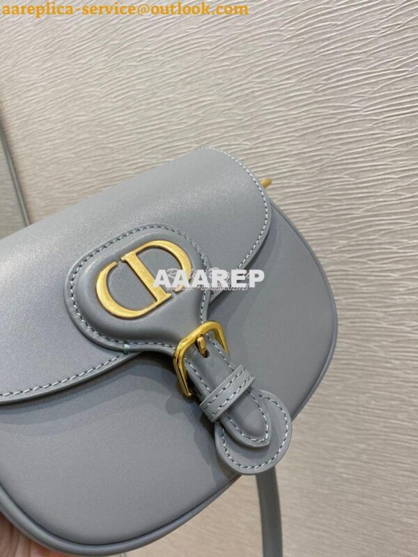 Replica Dior Bobby Bag in Grey Box Calfskin M9319U 17