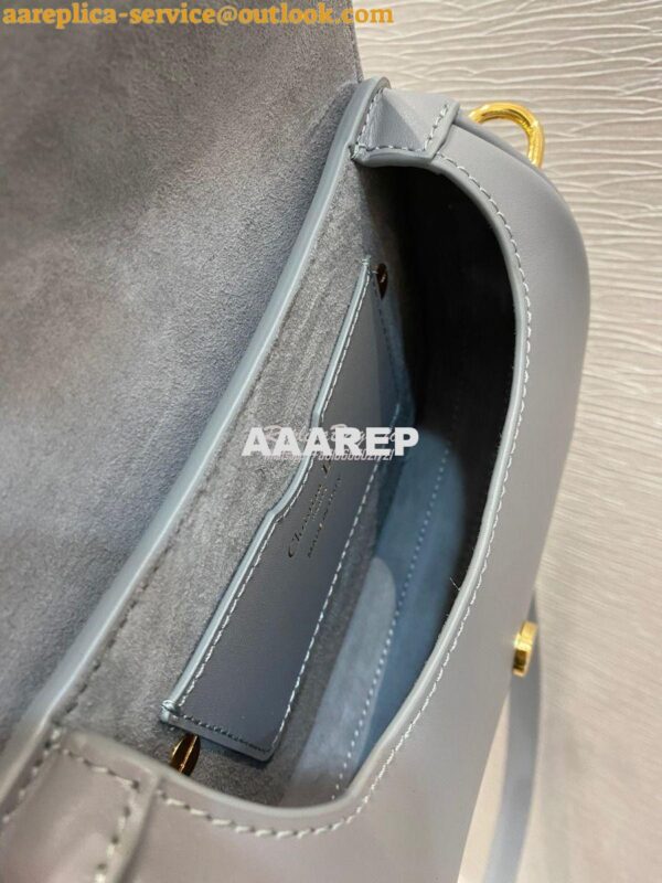 Replica Dior Bobby Bag in Grey Box Calfskin M9319U 18