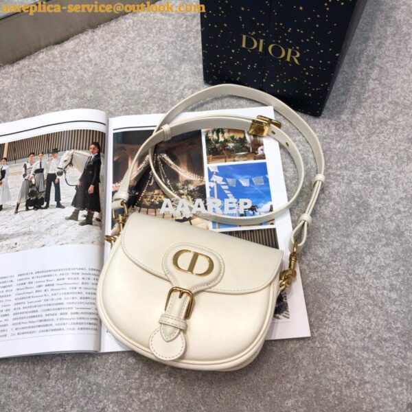 Replica Dior Bobby Bag in Latte Box Calfskin M9319U 5