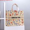 Replica Dior M1286 Large Book Tote White Perforated and Embossed Oblique Calfskin