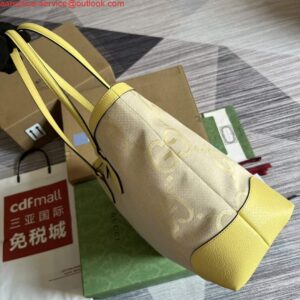 Replica Gucci 631685 Ophidia jumbo GG medium tote Banana 2