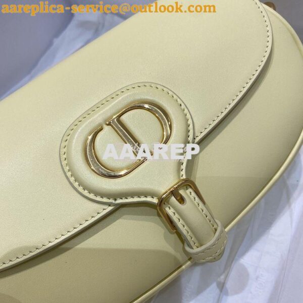 Replica Dior Bobby East-West Bag Pale Yellow Box Calfskin M9327 5