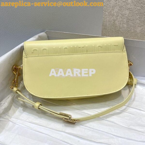 Replica Dior Bobby East-West Bag Pale Yellow Box Calfskin M9327 7