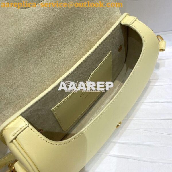 Replica Dior Bobby East-West Bag Pale Yellow Box Calfskin M9327 9