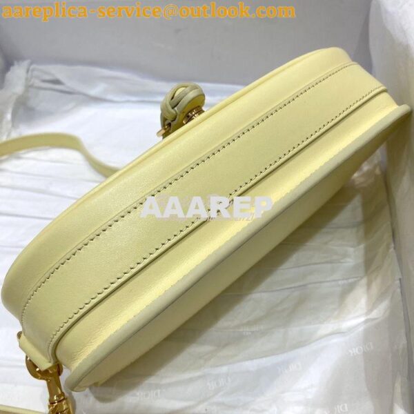 Replica Dior Bobby East-West Bag Pale Yellow Box Calfskin M9327 11