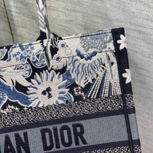 Replica Dior M1296 Medium Book Tote Blue Multicolor Zodiac Fantastico Embroidery 2