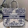 Replica Dior Book Tote bag Embroidered Canvas with Blue De Jouy Motif 2