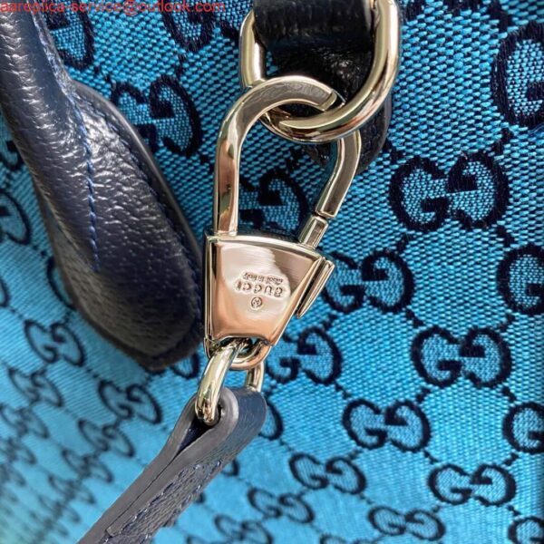 Replica Gucci 659983 GG Multicolour Small Tote Bag Blue 5