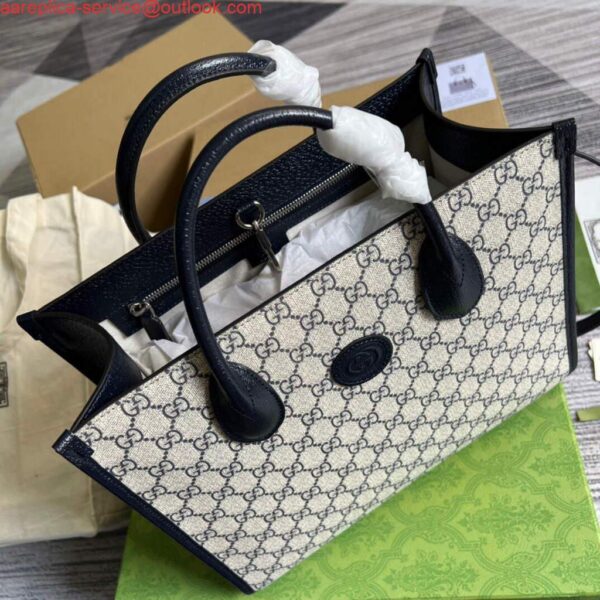 Replica Gucci 659983 GG Small Tote Bag Black 3