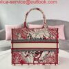 Replica Dior Medium Book Tote Latte Dior Ciel de Rêve Embroidery M1296 2