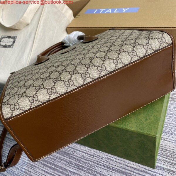 Replica Gucci 659983 GG Small Tote Bag Brown 5