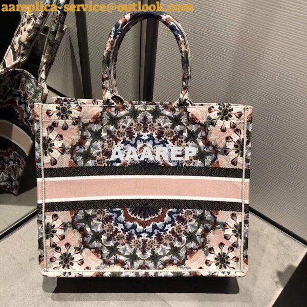 Replica Dior Book Tote bag Embroidered Canvas with Multicolored KaléiD 10