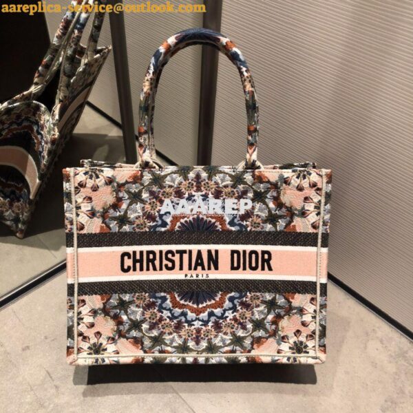 Replica Dior Book Tote bag Embroidered Canvas with Multicolored KaléiD 15