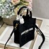 Replica Dior S5555 Mini Dior Book Tote Phone Bag Biege lace flowers S1109