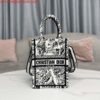 Replica Dior S5555 Mini Dior Book Tote Phone Bag Pink multicolor embroidery S1103