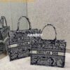 Replica Dior Book Tote bag in Brown Toile de Jouy Embroidery 2