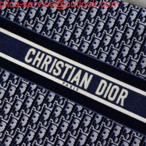 Replica Dior Book Tote M1286 Blue Dior Oblique Velvet 2