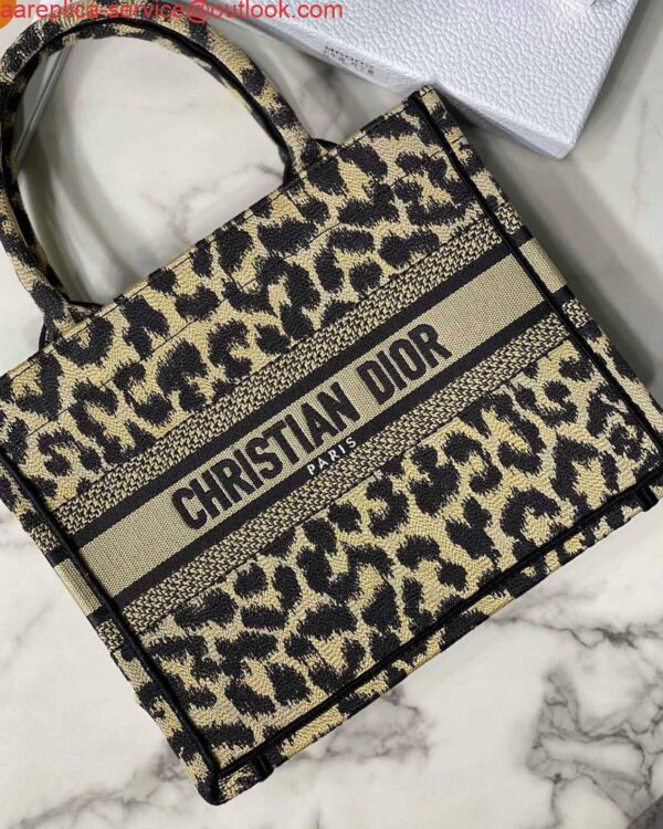 Replica Dior M1265 Small Book Tote Beige Multicolor Mizza Embroidery