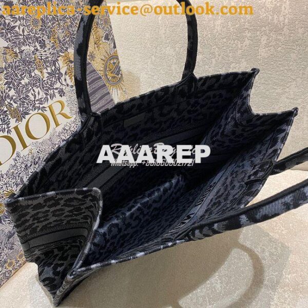 Replica Dior Book Tote bag in Gray Mizza Embroidery 8