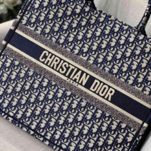 Replica Dior M1286 Dior Book Tote Blue Dior Oblique Velvet