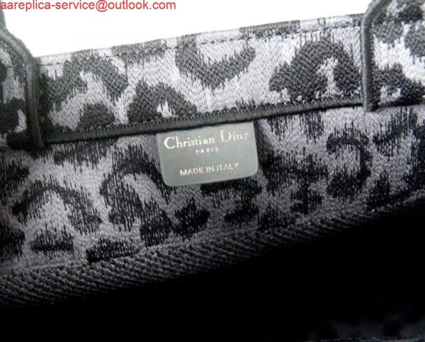 Replica Dior M1286 Dior Book Tote Grey Multicolor Mizza Embroidery 10