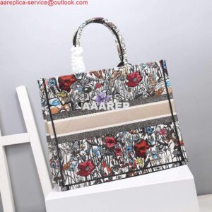 Replica Dior M1286 Dior Book Tote Multicolor Flowers Embroidery 2