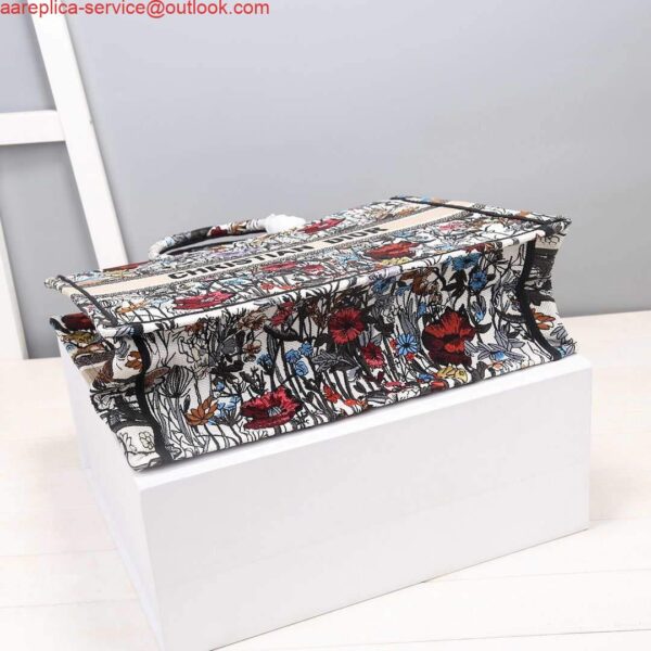 Replica Dior M1286 Dior Book Tote Multicolor Flowers Embroidery 6