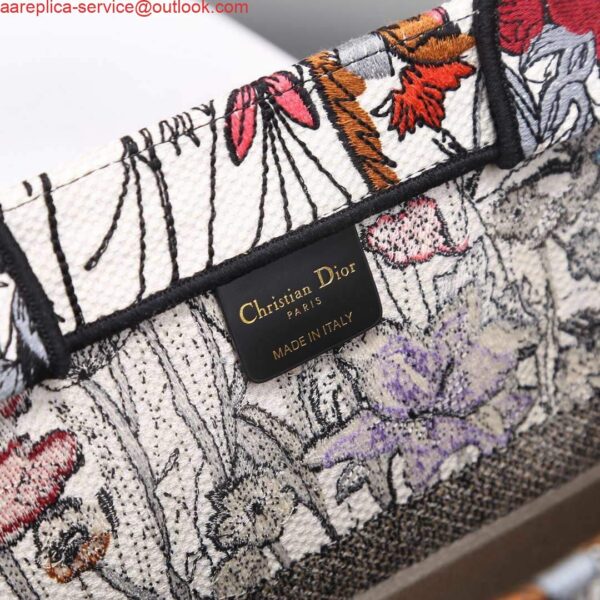 Replica Dior M1286 Dior Book Tote Multicolor Flowers Embroidery 10