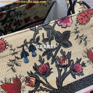 Replica Dior Book Tote bag in Multicolor Dior Flowers Embroidery 2