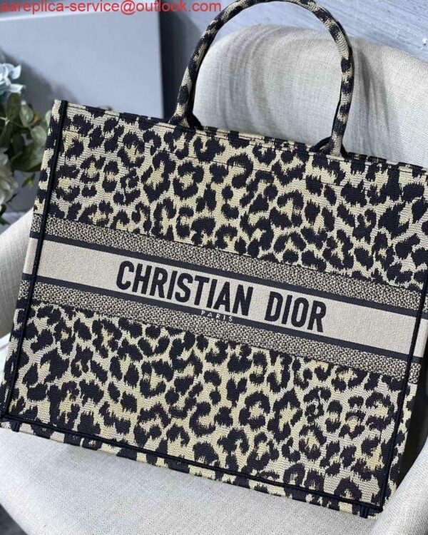 Replica Dior M1286 Large Book Tote Beige Mizza Multicolor Embroidery 3