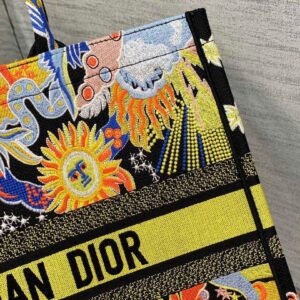 Replica Dior M1286 Large Book Tote Black Multicolor Zodiac Fantastico Embroidery 2