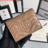 Replica Gucci 466492 GG Marmont card case wallet in Brown