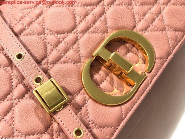 Replica Dior Large Caro Bag M9243 Calfskin Pink Gold 4